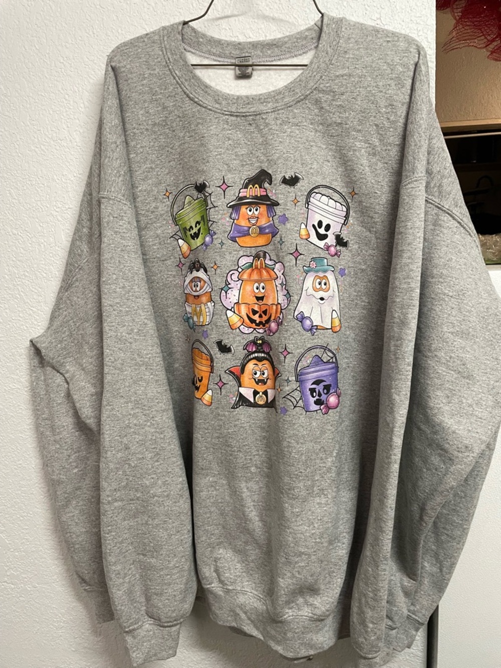 Halloween McDonalds Nuggets & Boo Buckets Graphic Sweatshirt